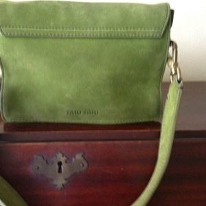 Authentic Miu Miu Prada suede handbag.